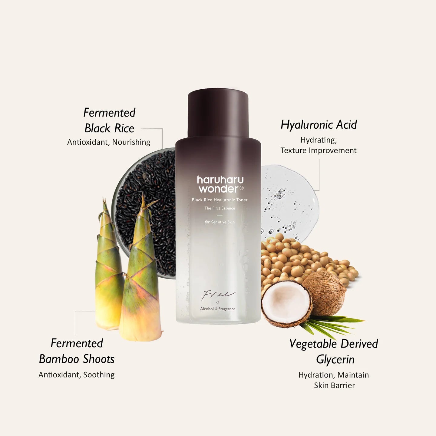 Black Rice Hyaluronic Toner Alcohol Free