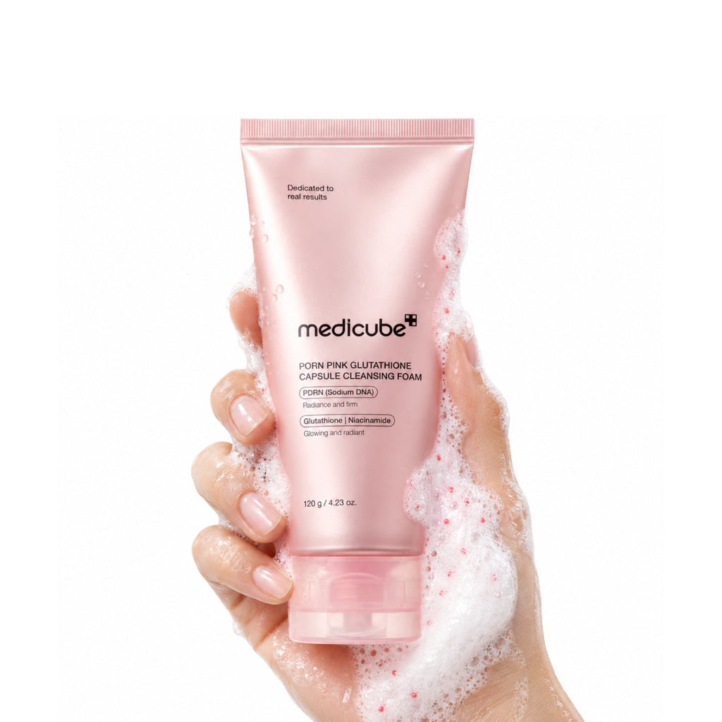 PDRN Pink Glutathione Capsule Cleansing Foam
