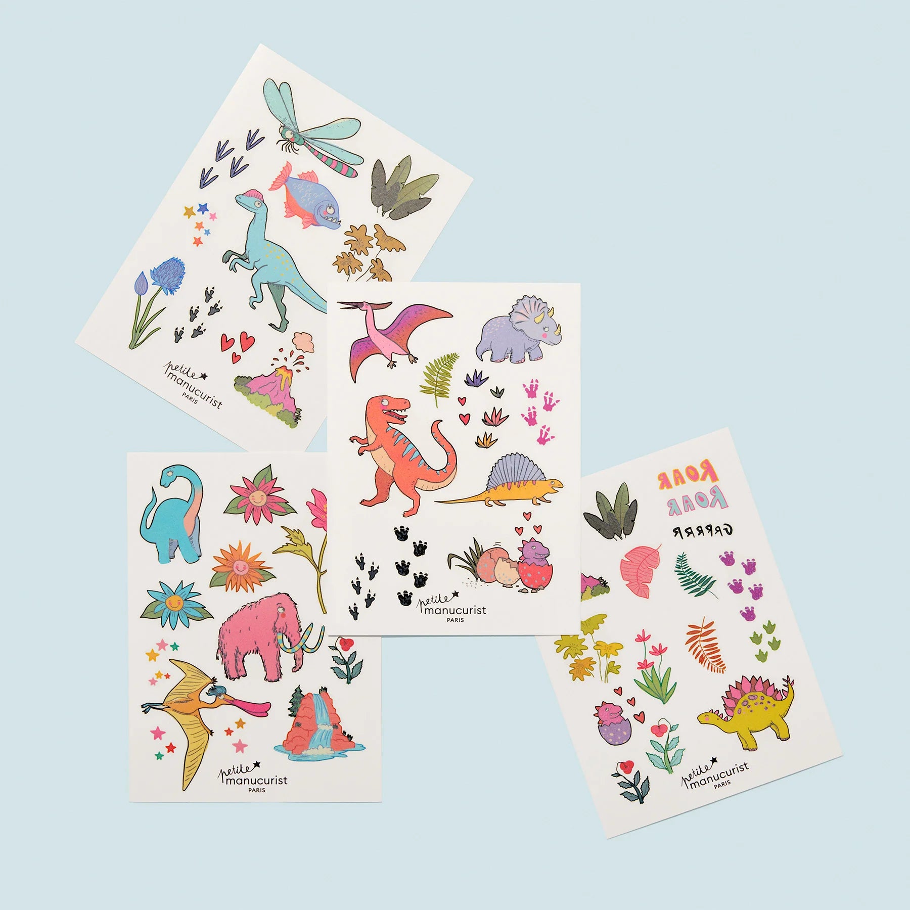 Dětské tetování na nehty a tělo Wild Life