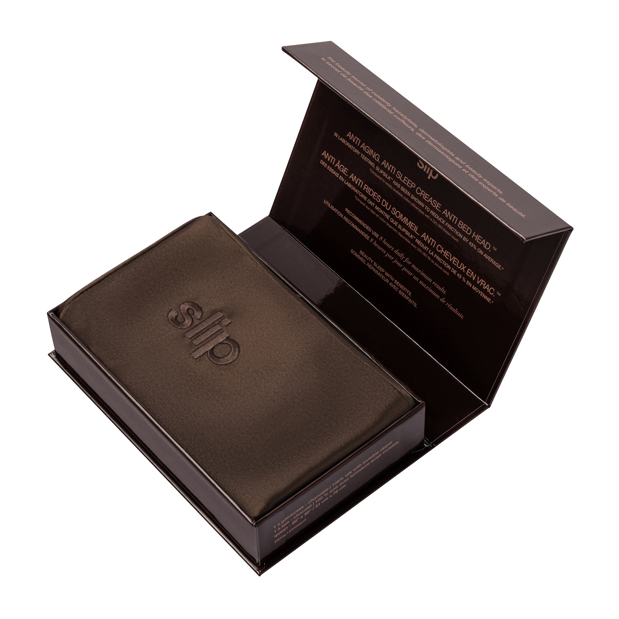 Silk Pillowcase Chocolate