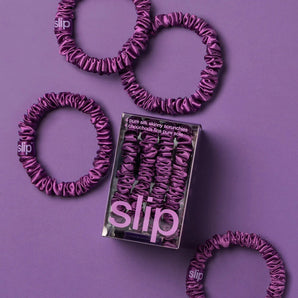 Skinny Scrunchies Dark Purple 4x
