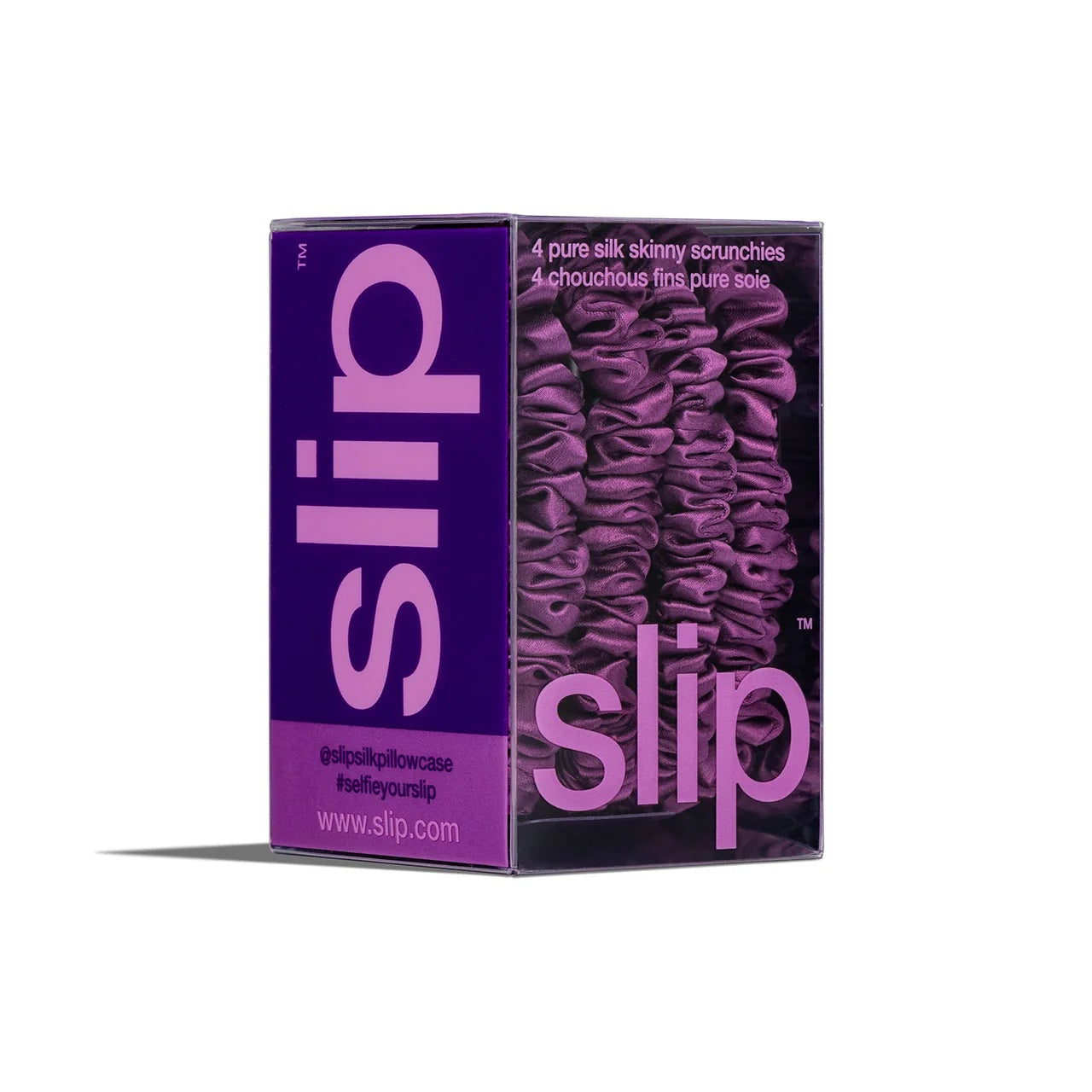 Skinny Scrunchies Dark Purple 4x