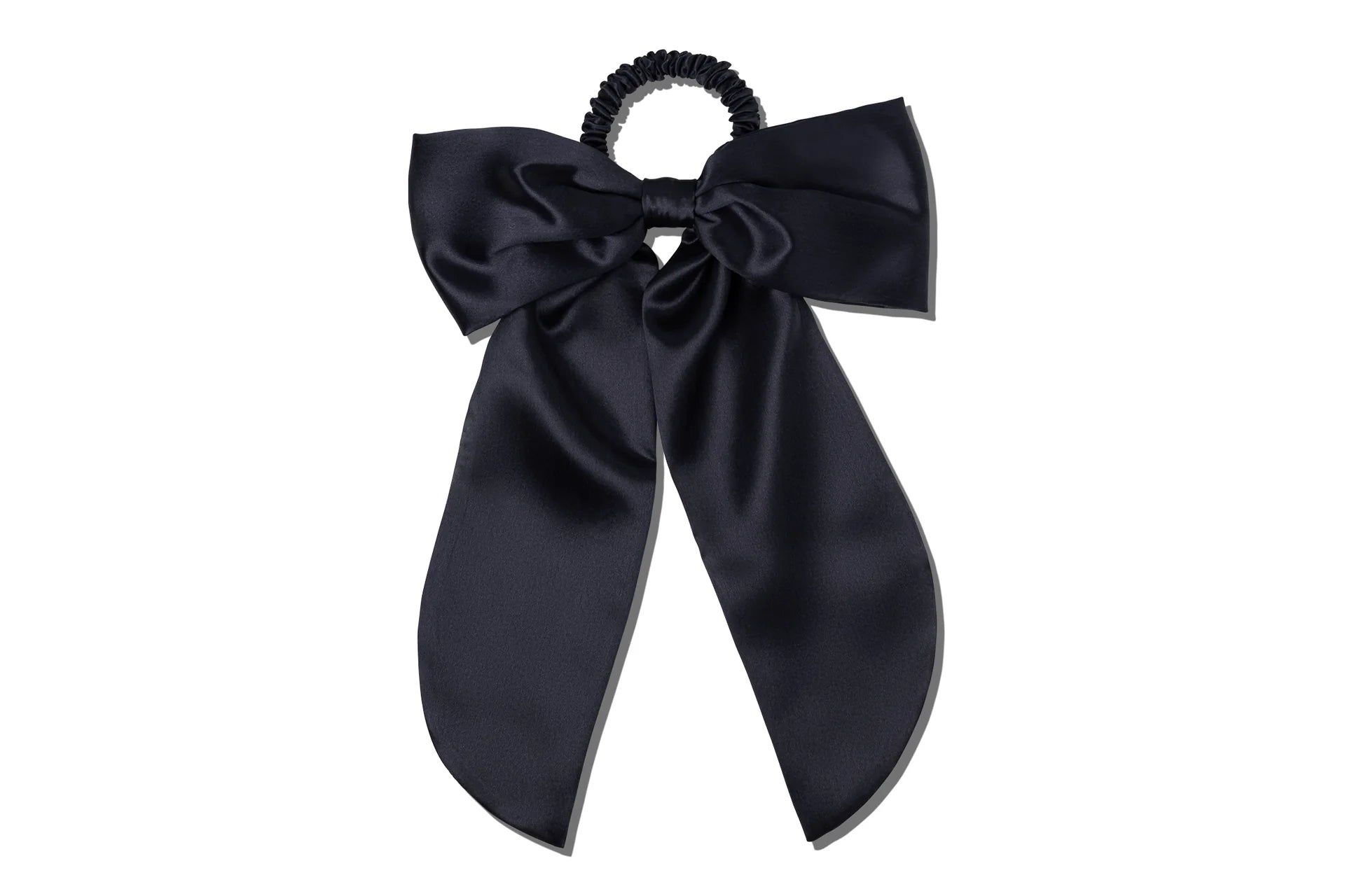 Silk Hair Bow Black