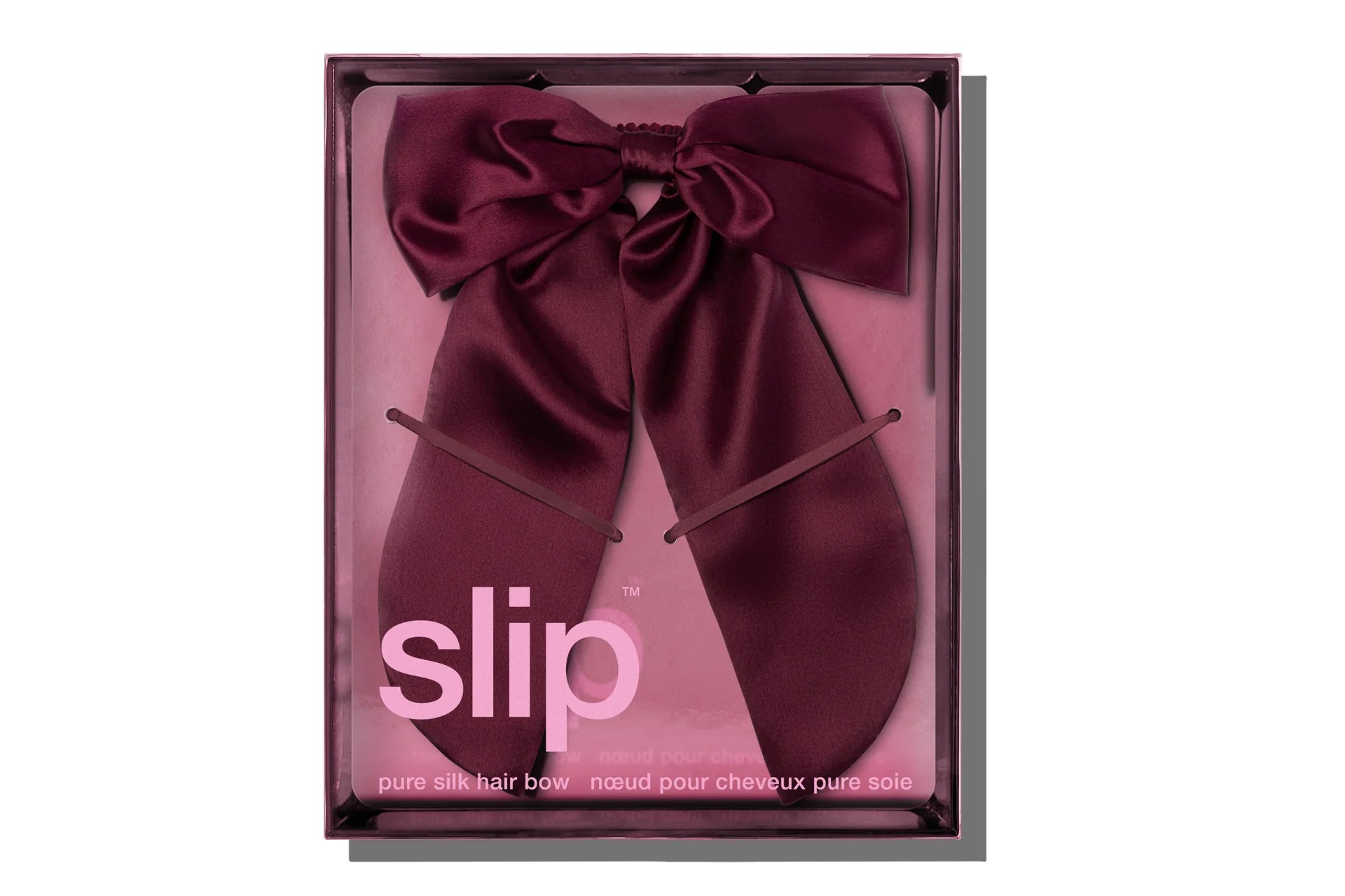 Silk Hair Bow Crimson