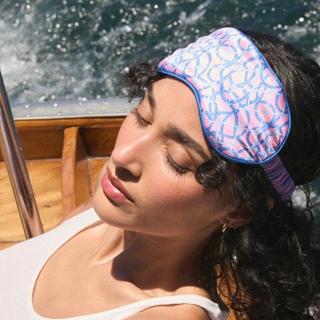 Silk Sleep Mask Yacht Club
