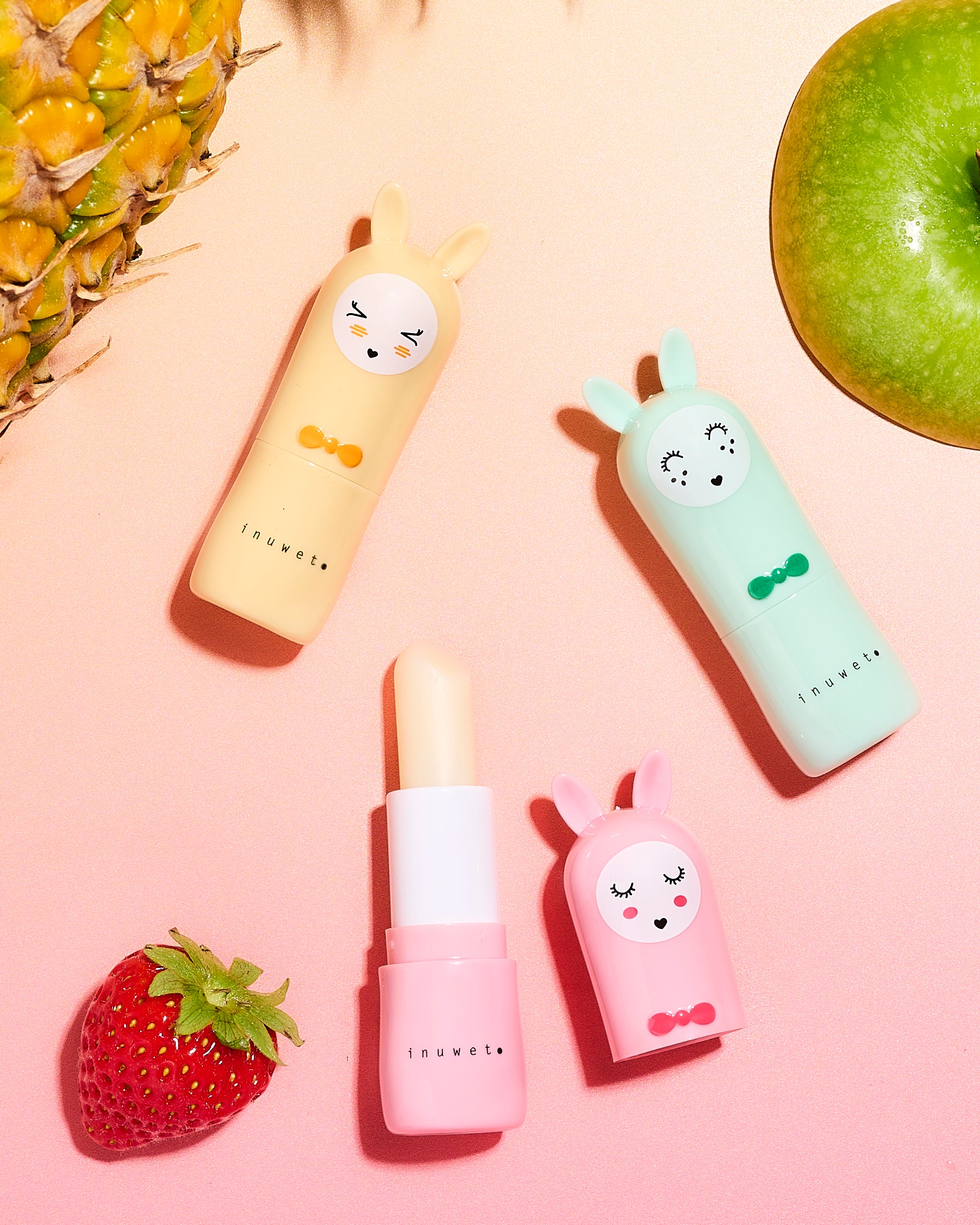 Lip Balm Pineapple Glitter Gold
