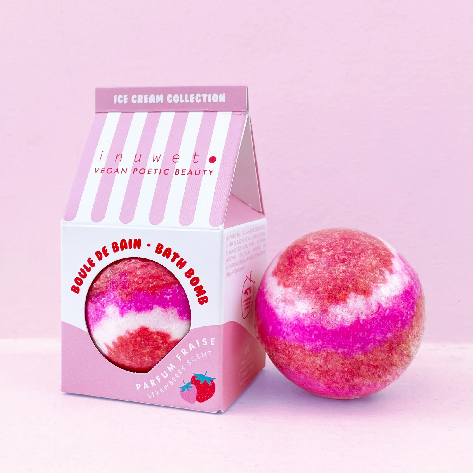 Bath Bomb Icecream Strawberry