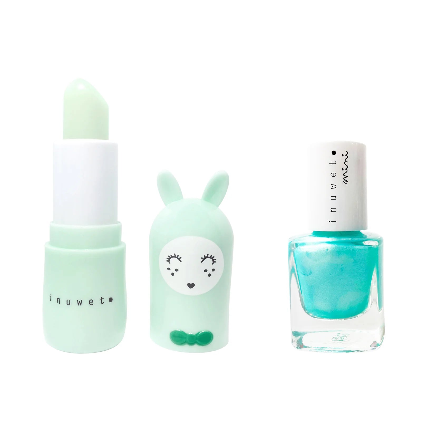 Duo Aqua – Apple Lip Balm + Turquoise Apple Nail Polish