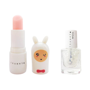 Duo White – Cotton Candy Lip Balm + Top Coat Stars Nail Polish
