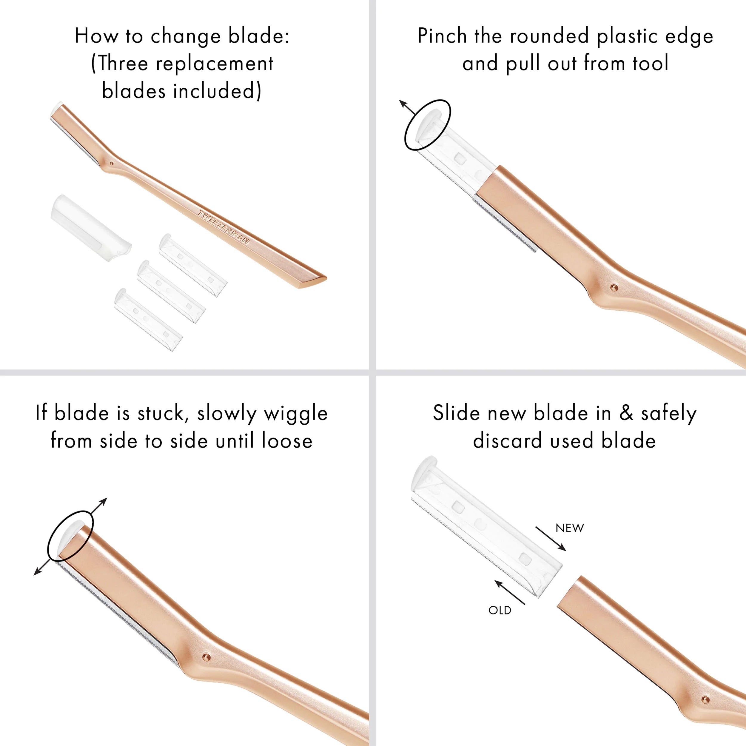 Facial Razor Rose Gold