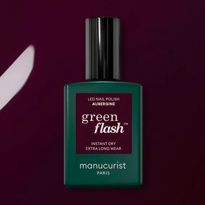Green FLash LED lak AUBERGINE