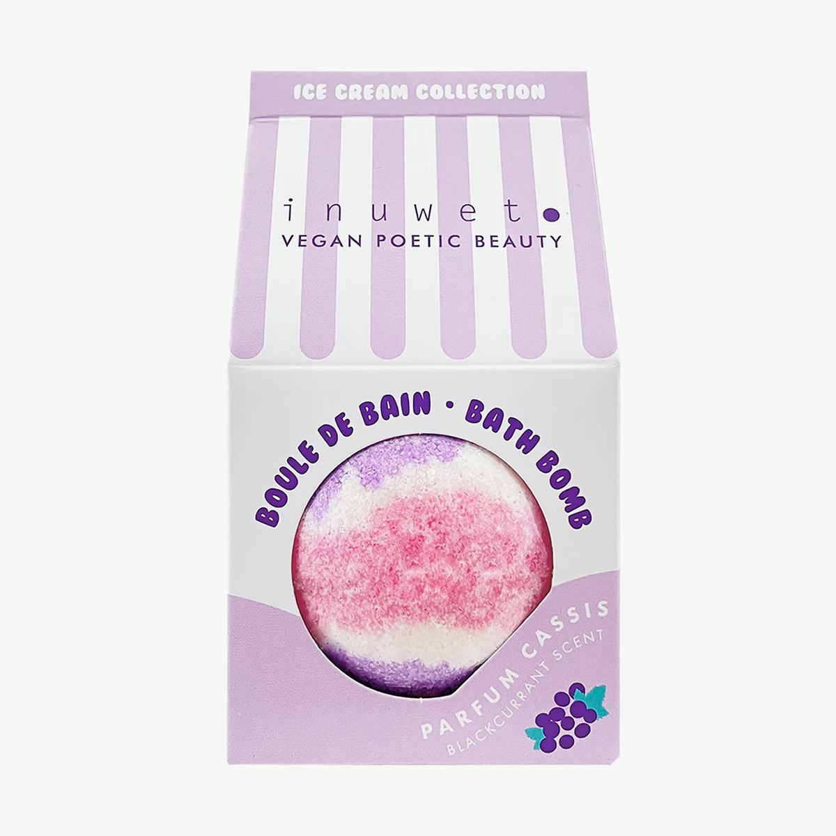 Bath Bomb Icecream Blackcurrant