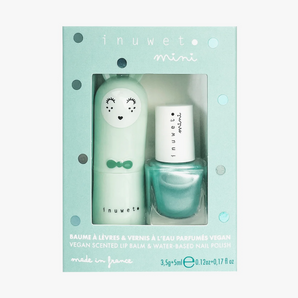 Duo Aqua – Apple Lip Balm + Turquoise Apple Nail Polish