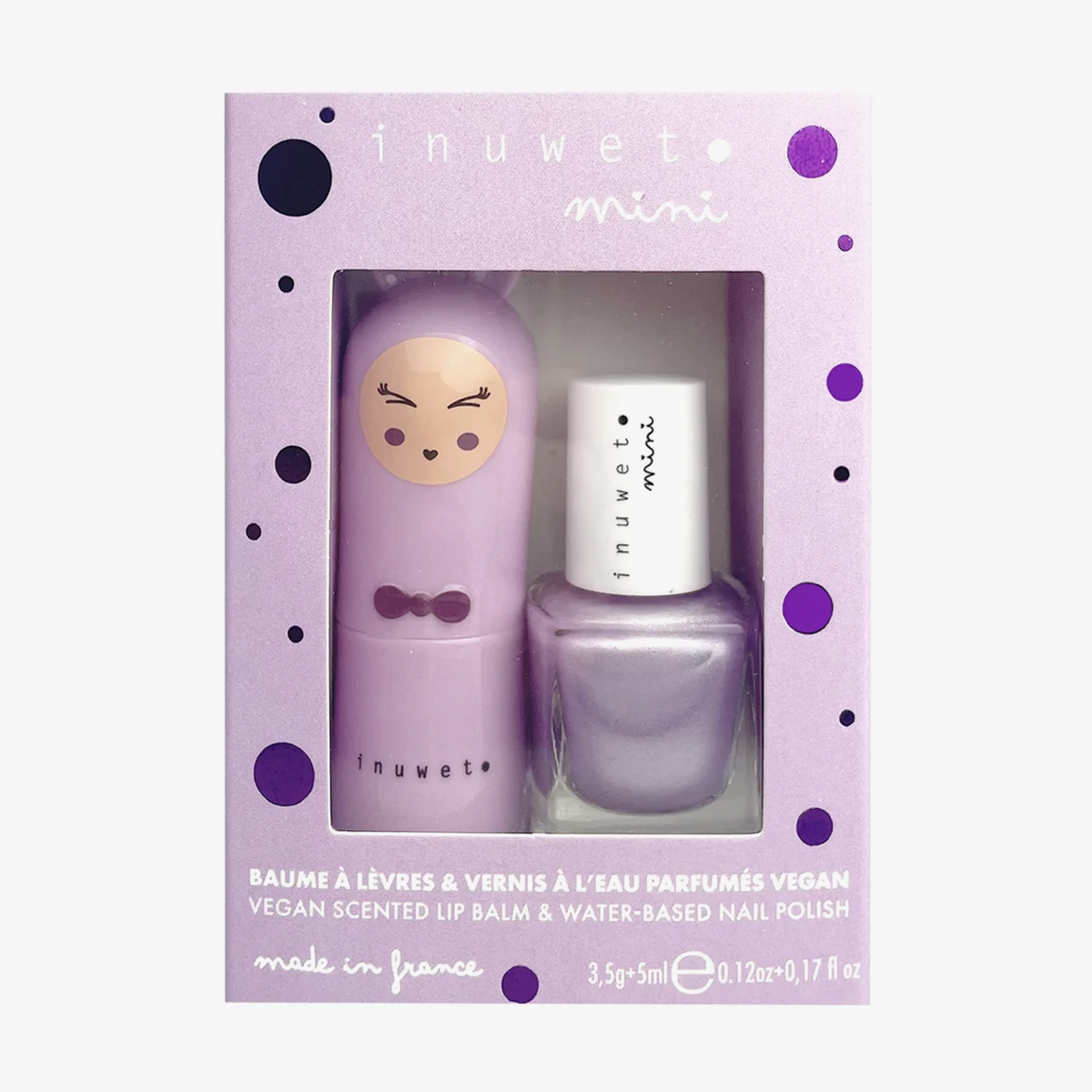 Duo Mauve – Marshmallow Lip Balm + Mauve Blueberry Nail Polish