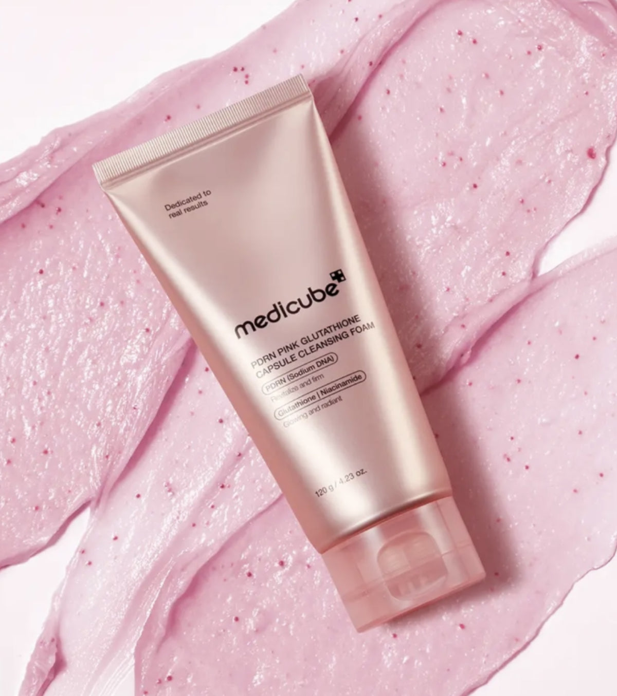 PDRN Pink Glutathione Capsule Cleansing Foam