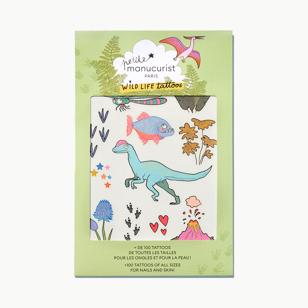 Dětské tetování na nehty a tělo Wild Life