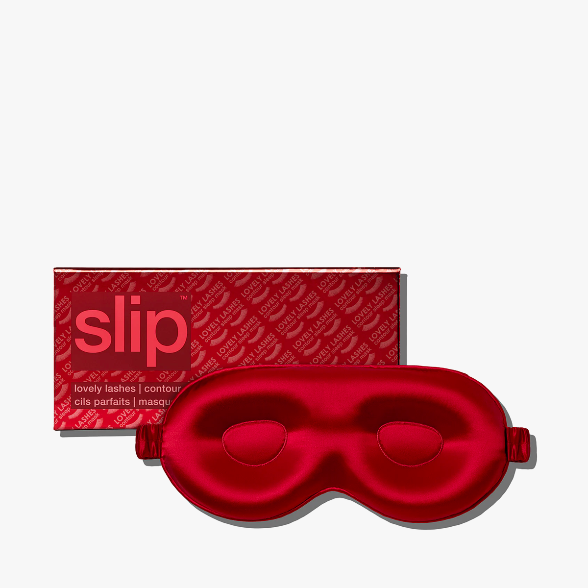 Silk Contour Sleep Mask Scarlet