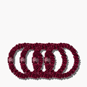 Skinny Scrunchies Maroon 4x