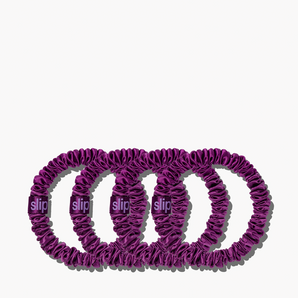 Skinny Scrunchies Dark Purple 4x
