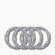Skinny Scrunchies Silver 4x