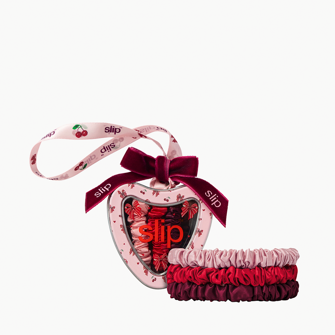 Skinny Scrunchie Tin Heart Ornament Emmie