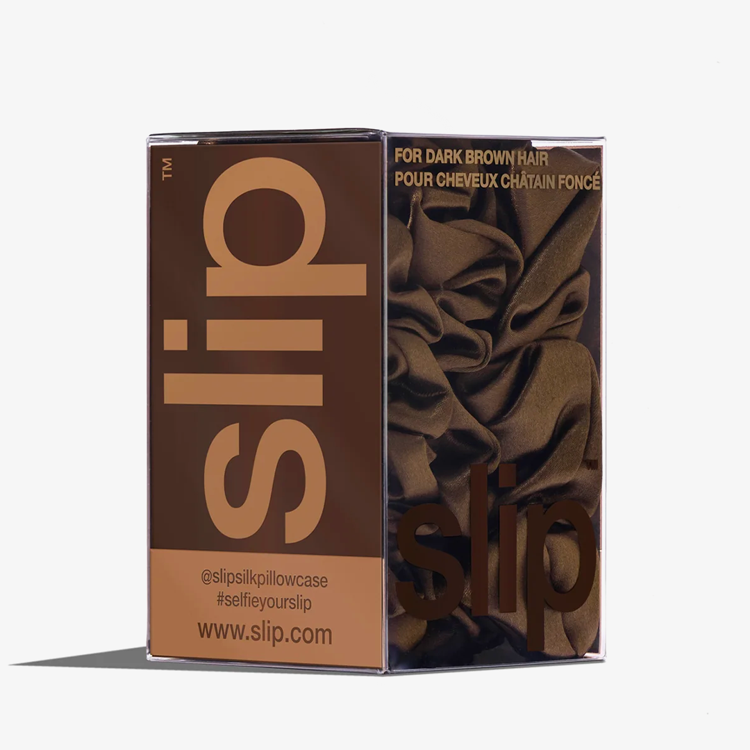 Midi/Large Scrunchies Dark Brown 3x