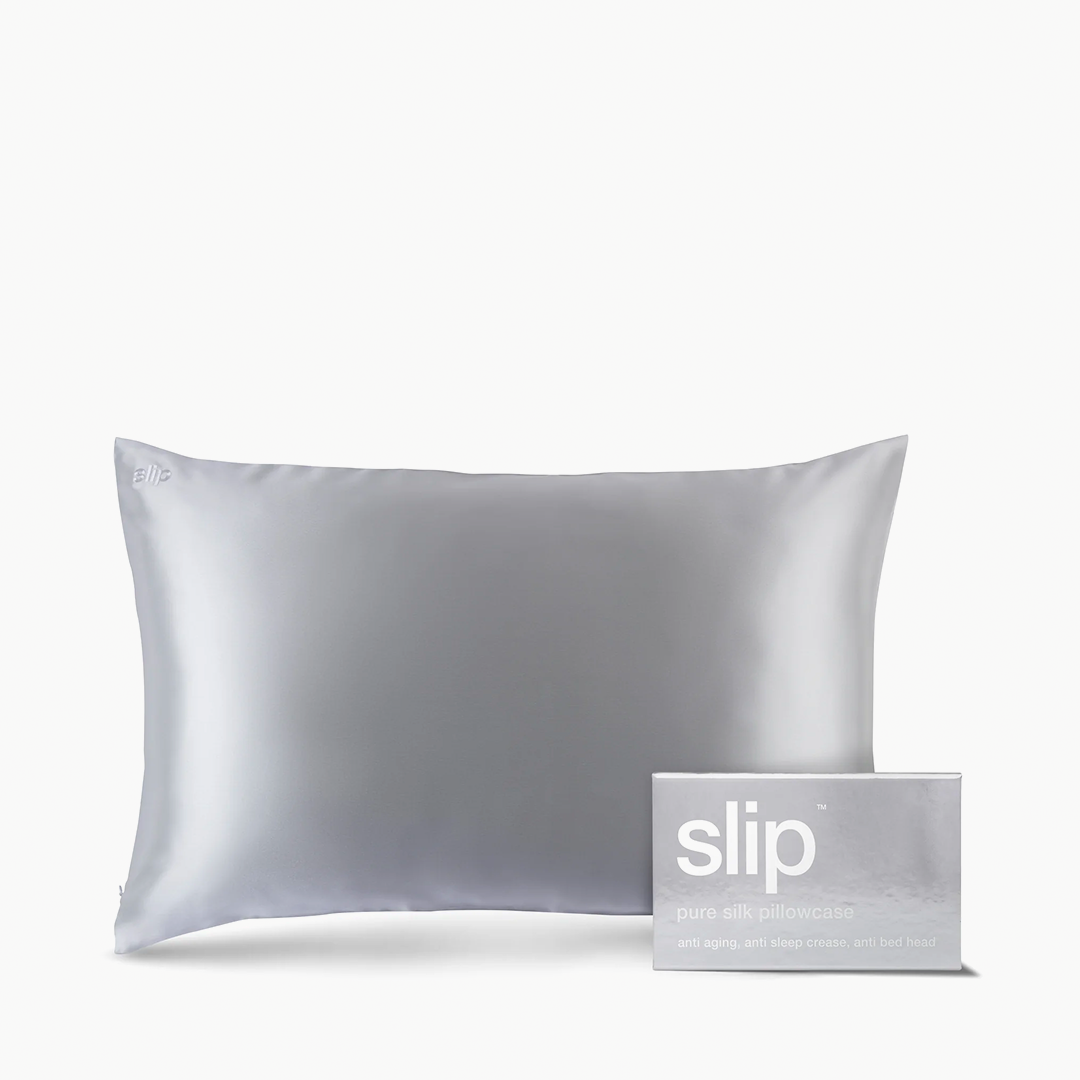 Silk Pillowcase Silver