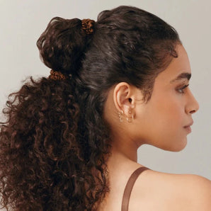 Skinny Scrunchies Dark Brown 4x