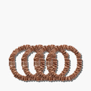 Skinny Scrunchies Light Brown 4x