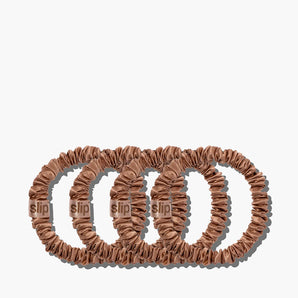Skinny Scrunchies Light Brown 4x