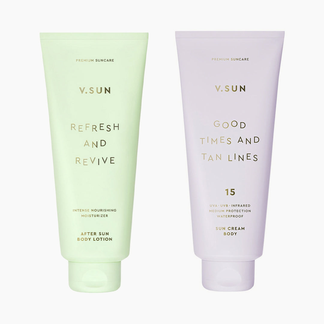 Set Opalovací krém na tělo SPF 15 + zklidňující krém po opalování