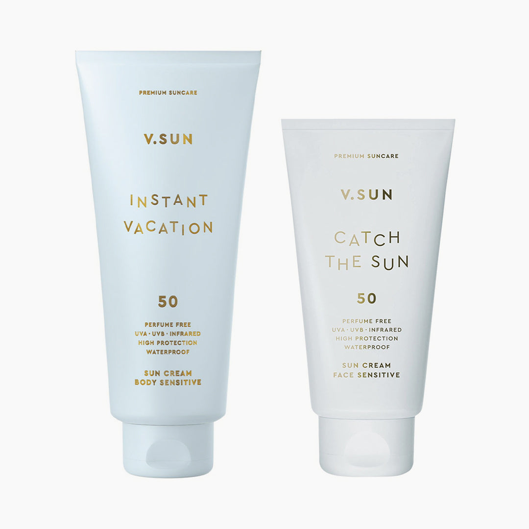 Set Opalovací krém na tělo + obličej SPF 50 bez parfemace