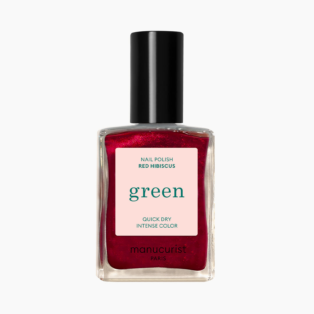 Green lak Red Hibiscus